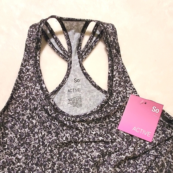 NWT Girl SO Active Graphic Tank Size 10 - Picture 4 of 4